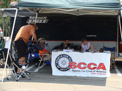 SCCA table at Sears Car Show